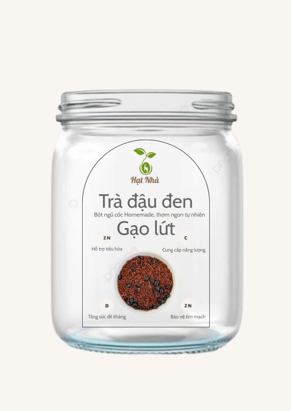 Trà đậu đen gạo lứt Hạt Nhà 02