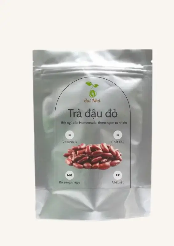 trà đậu đỏ hạt nhà