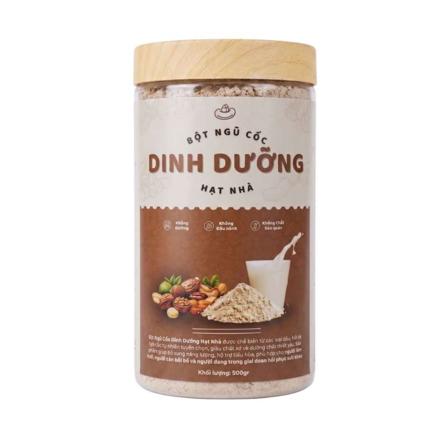 Bột ngũ cốc dinh dưỡng Hạt Nhà Hũ 500gr