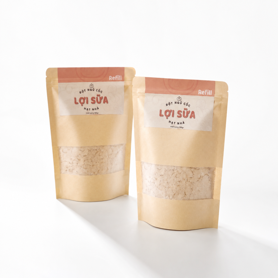 Combo 2 Túi Bột Ngũ Cốc Dinh Dưỡng Hạt Nhà 500g